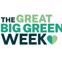 Green text spelling out The Great Big Green Week