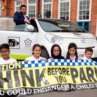 Photo9 School children promoting think before you park