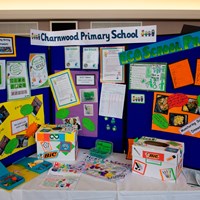 Eco-Schools celebration 31 Display board by Charnwood Primary School