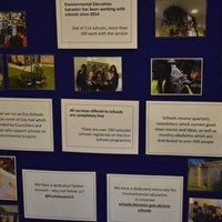 RCE 7 Eco-Schools display board promoting their activities