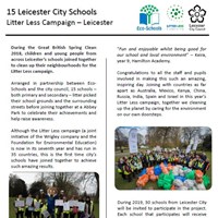 Litter Less Campaign - Eco-Schools LitterLess Campaign - Leicester