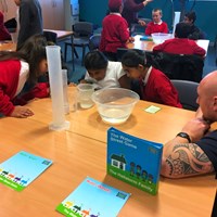 Rushey Mead 10 Children concentrating on an activity together
