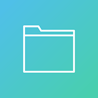 Background Folder on a blue background