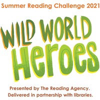 Summer reading challenge 2021 Wild world heroes logo